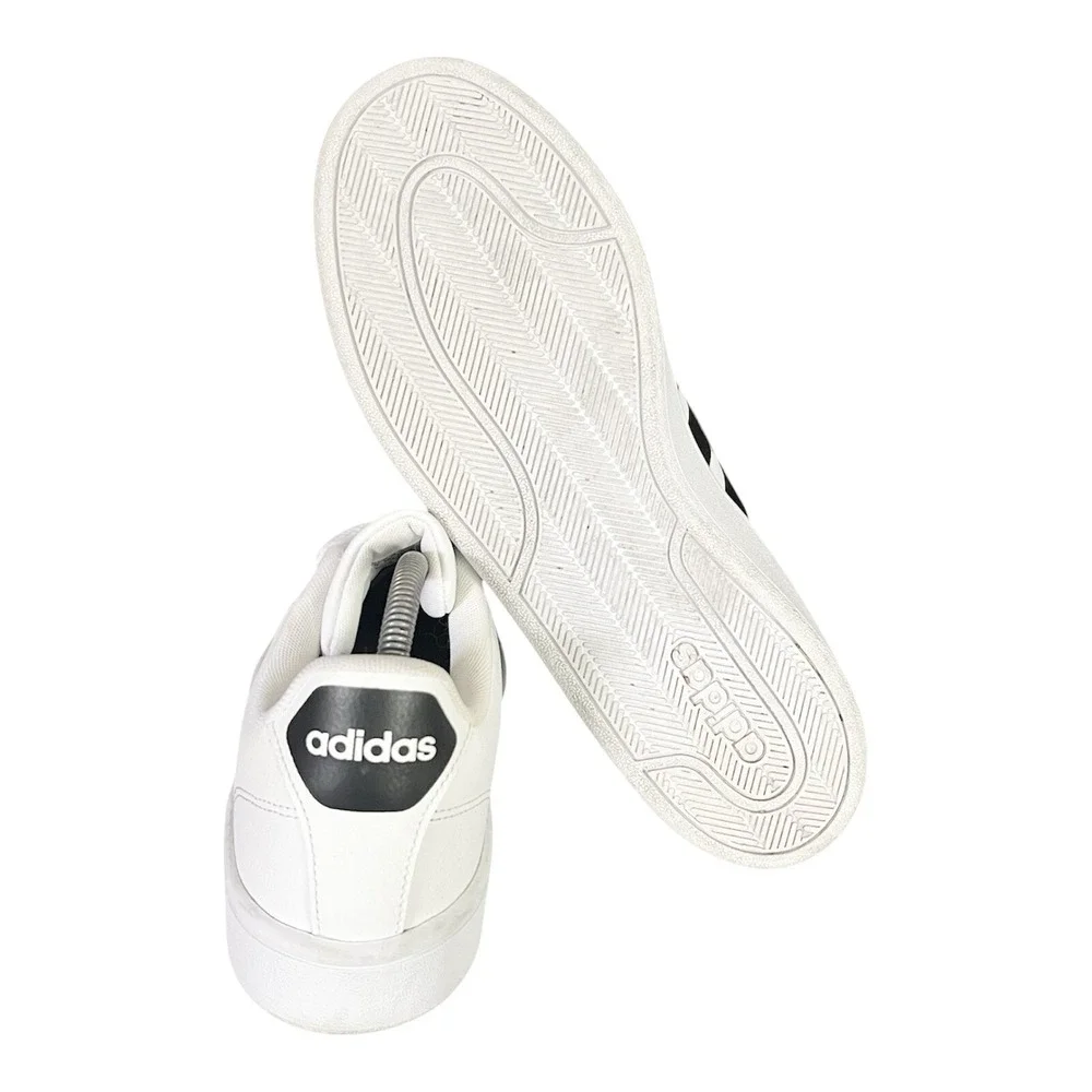Adidas Cloudfoam Advantage Mens White Black Sneakers AW4294‎ Size 9